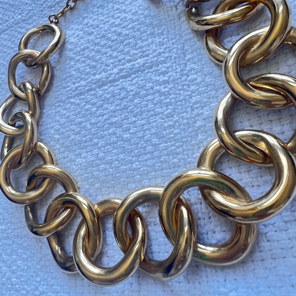 Givenchy Vintage Chunky  jumbo link Gold Chain Necklace - Picture 2 of 6